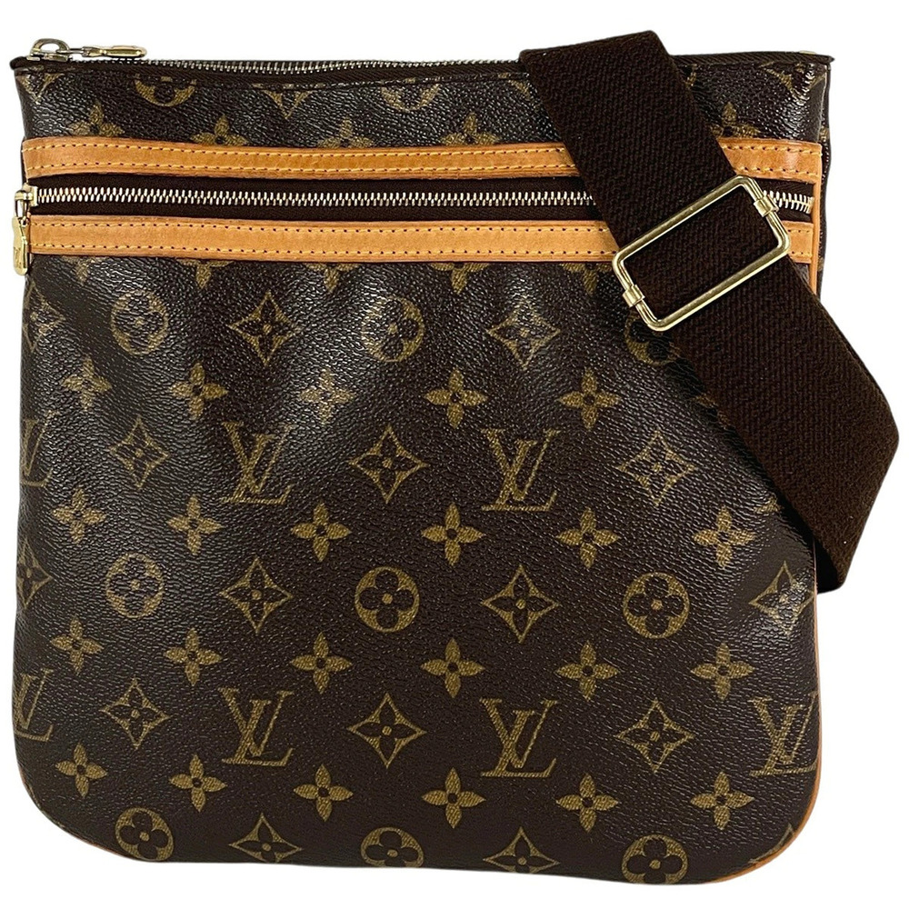 Louis Vuitton Bosphore Pochette Shoulder Bag Monogram Brown